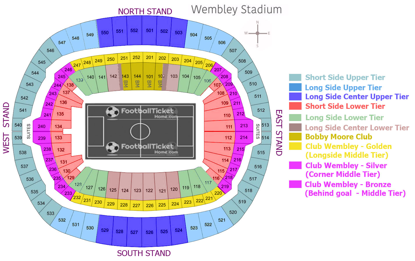 The Carabao Cup Final Newcastle - Wembley Stadium Seating%20Category